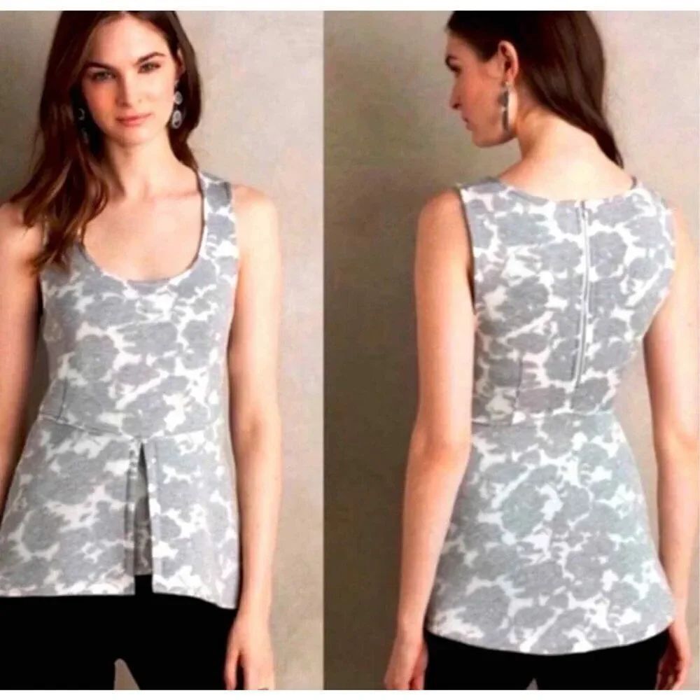 Anthropologie Scuba lace peplum top by Akemi + Kin small
